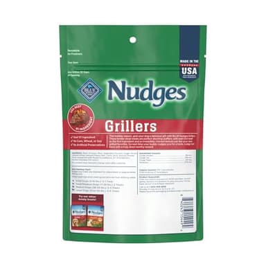 Blue Buffalo Nudges Grillers Dog Treats, Steak, 5-oz. Seasonal Bag - Image 2