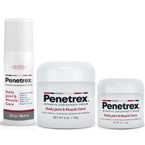 Penetrex Joint & Muscle Therapy Trio - Soothing Comfort for Back, Neck, Hands, Feet - Premium Whole Body, Rub with Arnica, Vitamin B6 MSM & Boswellia - 2oz, 3oz, 4oz - Image 1
