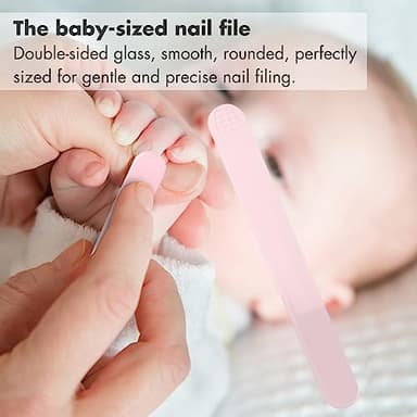 YIVEKO Baby Nail Kit, 4-in-1 Baby Nail Care Set with Cute Case, Baby Nail Clippers, Scissors, Nail File & Tweezers, Baby Manicure Kit and Pedicure kit for Newborn, Infant, Toddler, Kids-Owl Pink - Image 4