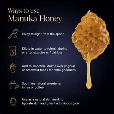 Manuka Health UMF 18+/MGO 700+ Ultra High-Grade Manuka Honey (500g/17.6oz), Superfood, Authentic Raw Honey from New Zealand - Image 6