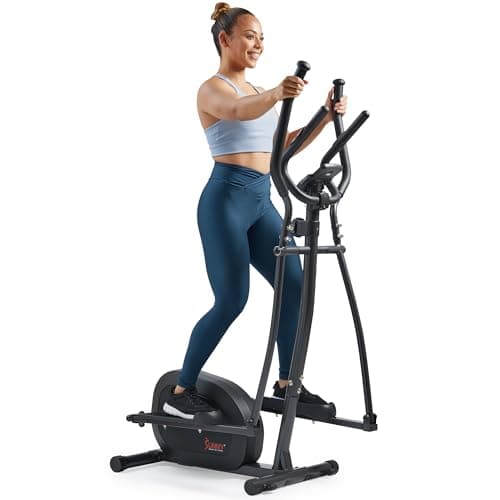 Sunny Health & Fitness Smart Elliptical Machine, Total Body Cross Trainer with Hyper-Quiet Magnetic Belt Drive, Low Impact Exercise Equipment and Exclusive SunnyFit App Enhanced Bluetooth - Image 1