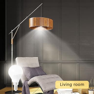 KINUR LED Ceiling Fan Light Bulbs E12 6 watt A15 led Small Light Bulbs Daylight 5000K 60watt Equivalent 120V for Pendant, Hallway Fixtures Non-dimmable 6 Pack - Image 6