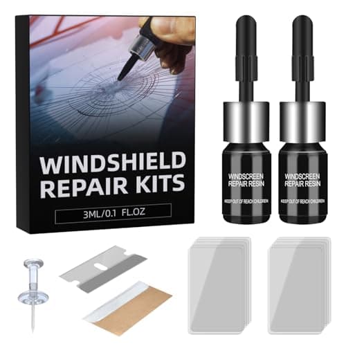 Windshield Crack Repair Kit, Nano Glass Crack Repair Liquid Windshield Repair for Chips and Cracks