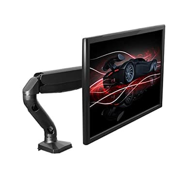 Single Monitor Arm Desk Mount, Computer Monitor Arm Mount w/2 USB Ports Adjustable Height Single Riser, Universal Clamp, Computer Riser, Work from Home Accessories - Image 8