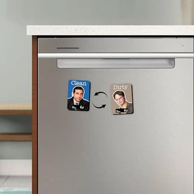 GAMAGO The Office Dishwasher Magnet - Michael and Dwight Double Sided Clean Dirty Magnet Sign Indicator - Officially Licensed Merchandise & Collectibles - Image 5