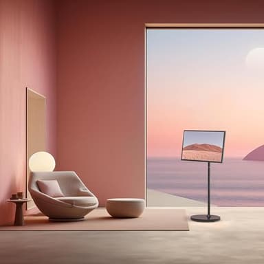 32-Inch Portable Smart TV on Wheels with Touch Screen Monitor | 8G RAM +128G Storage | 8-core CPU Qualcomm | Built-in 6-8H Battery | 8MP Webcam | Android 13 OS | Full Swivel Rotation | Remote Control - Image 9