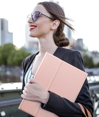 Harvopu Compatible for iPad 11th 10th Generation Case with Keyboard, Folio Cover with Pencil Holder, Multi-Touch Trackpad, 7 Color Backlit, Detachable Keyboard for iPad (A16) 11th/10th Gen (Light Pink - Image 8