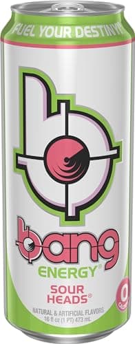 Bang Energy Sour Heads, Sugar-Free Energy Drink, 16-Ounce (Pack of 12) - Image 4