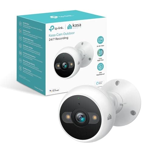 Kasa Smart 2K QHD Security Camera Outdoor Wired, IP65, Starlight Sensor & 98Ft Night Vision, Motion/Person Detection, 2 Way Audio w/Siren, Cloud/SD Card Storage, Alexa &Google Home Compatible(KC420WS) - Image 1