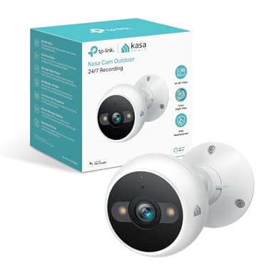 Kasa Smart 2K QHD Security Camera Outdoor Wired, IP65, Starlight Sensor & 98Ft Night Vision, Motion/Person Detection, 2 Way Audio w/Siren, Cloud/SD Card Storage, Alexa &Google Home Compatible(KC420WS) - Image 1