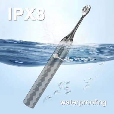 Seapeoa Electric Toothbrush Set, Equipped with 10 Brush Heads and Travel case, IPX8 Waterproof, 2-Minute Timer, 42000 high-Frequency Vibrations, 5 Modes, The First Choice for Gift Giving - Image 6