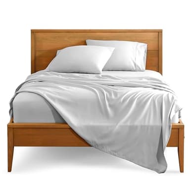 Bare Home Queen Sheet Set - Luxury 1800 Ultra-Soft Microfiber - Double Brushed - Deep Pockets - Easy Fit - 4 Piece Set - Bedding Sheets & Pillowcases (Queen, Cloud Grey) - Image 1