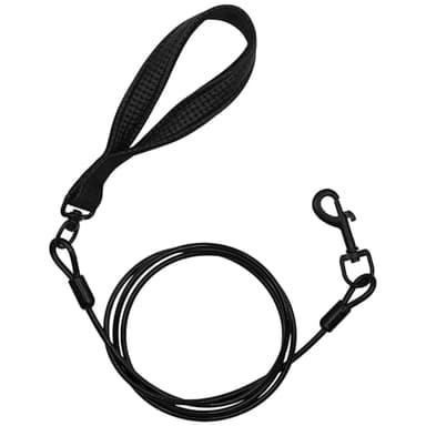 Heavy Duty Dog Leash for Small Medium Large Dogs - Chew Proof Metal Clasp & Padded Handle, Reflective Training Leash Outdoor Walking, Anti-Pull Control (4 FT) - Image 1