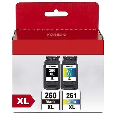 PG-260 XL/CL-261 XL Ink Cartridges Relpacement for Canon 260 and 261 Ink Cartridges High Yield 260 261 XL ink cartridges for Canon Printers TR7020 TS6420 TS5320 TR7022 TR7020a TR6420a TR7022a (2 Pack) - Image 1