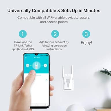 TP-Link AX3000 WiFi 6 Range Extender | PCMag Editor's Choice | Dual-Band Wireless Repeater w/Ethernet Port | Up to 2400 Sq. Ft., 64 Devices | Internet Signal Booster | APP Setup | EasyMesh (RE715X) - Image 7