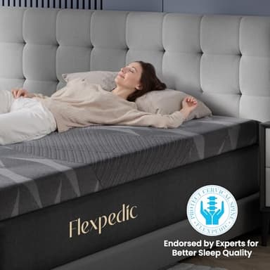 Firm Mattress Topper 4 Inch Queen Size - Advanced Gel Infused Memory Foam Bed Topper for Deep Pain Relief - Breathable & Washable Cover - CertiPUR-US Certified Comfort Enhancement - Image 7