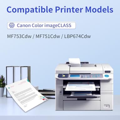 myCartridge 069H Toner Cartridge Set Compatible Replacement for Canon 069 069H Toner Works for Canon Color imageCLASS MF753Cdw MF751Cdw LBP674Cdw Printer, 069 069H Toner Cartridge 4-Pack B/C/M/Y - Image 2