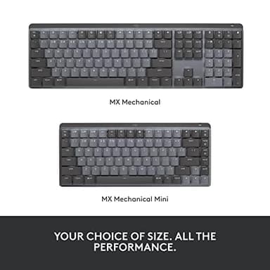 Logitech MX Mechanical Wireless Illuminated Performance Keyboard, Tactile Quiet Switches, Backlit Keys, Bluetooth, USB-C, macOS, Windows, Linux, iOS, Android, Metal, ‎Graphite - Image 12