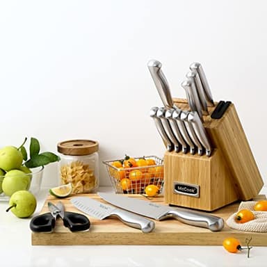 McCook® Knife Sets,German Stainless Steel Knife Block Sets with Built-in Sharpener - Image 8