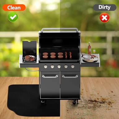 48 x 36 Inch Under Grill Mat for Outdoor Grill, Double-Sided Fireproof Deck and Patio Protector, BBQ and Fire Pit Mat, Outdoor Grill Accessory, Oil-Proof Waterproof - Image 4