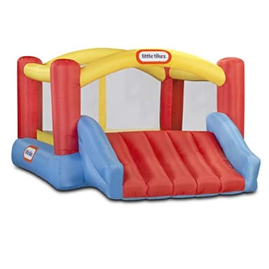 Little Tikes Jump 'n Slide Inflatable Bouncer Includes Heavy Duty Blower With GFCI, Stakes, Repair Patches, And Storage Bag, for Kids Ages 3-8 Years - Image 1