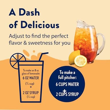 Jordan's Skinny Mixes Sugar Free Syrup, Sweet Tea Flavor, Flavored Water Enhancer, Drink Mix for Ice Tea, Lemonade & More, Zero Calorie Flavoring, Keto Friendly, 25.4 Fl Oz, 1 Pack - Image 7