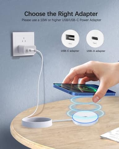 Magnetic Wireless Charger 15w Apple Mag-Safe Charger for iPhone 17 Pro Max/17 Pro/17Air/17/16/15/14/13/12 Series AirPods Series LED Magnet Charging Pad Mag Safe Charger with Dual Charging Ports - Image 8