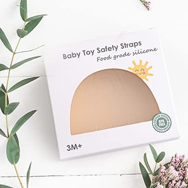 Andy Bear Toy Straps for Baby Toy Safety Straps Silicone High Chair Toys Straps Toddler Bottle Straps for Strollers, High Chair, Cribs, Car Seat, Stroller Accessories, Baby Pacifier Clip-Sage - Image 7