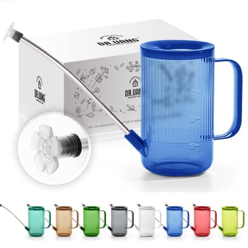 Small Watering Can Indoor Plants with Long Spout (1L, Blue) - Image 1