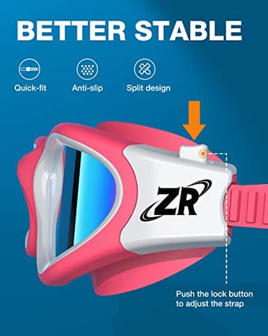 ZIONOR Swim Goggles, Upgraded G1 Polarized Swimming Goggles UV Protection Anti-fog Adjustable Strap for Men Women Adult Indoor or Outdoor (Polarized Light Mirror Gold Lens) - Image 6