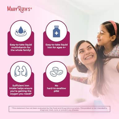 MaryRuth Organics Iron Supplement for Women Men & Kids, Liquid Iron Supplement for Women Men & Kids, Iron for Healthy Blood & Oxygen, Ages 4 & Up, Sugar Free, Vegan, Non-GMO, Gluten Free, 15.22 Fl Oz - Image 6