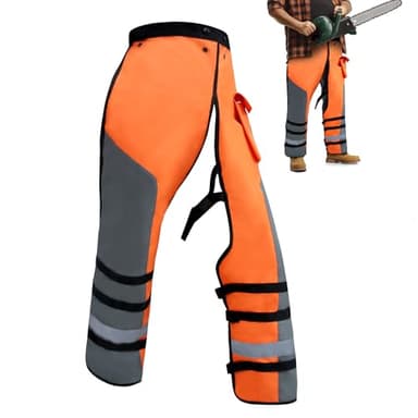 MYDAYS OUTDOOR Chainsaw Chaps Apron Wrap for Men/Women,Loggers Forest Workers Protective Chain Saw Pants,Adjustable Belt Chainsaw Safety Equipment L - Image 1