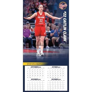 Turner Licensing Caitlin Clark 2025 Indiana Fever Wall Calendar, 12 Months, January - December (25998012243) - Image 5