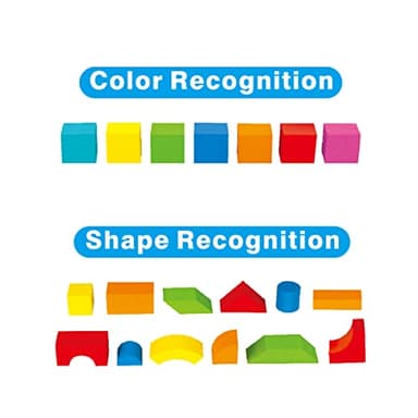 Pairez Toys Foam Building Blocks for Toddlers 2-4, 41 Pieces EVA Soft Stacking Blocks, Baby Bath Foam Toy Set, Early Learning Construction Toys & Gifts for Kids, Boys & Girls 18+ Months - Image 5