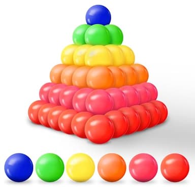Play Balls for Ball Pit, Plastic Crush Proof, Phthalate & BPA Free, Assorted Colors. (1000 Balls) - Image 2
