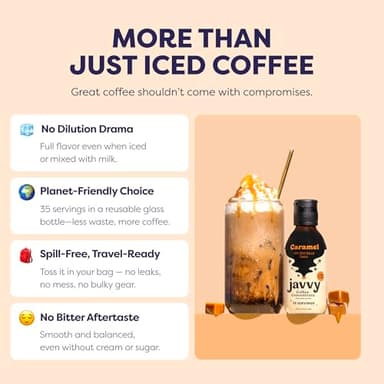 Coffee Concentrate - Cold Brew Coffee, Perfect for Hot or Iced Instant Coffees, Hot Drinks, Cold Brew Concentrate, 35 Servings - Caramel - Image 7