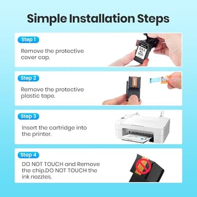 PG-243/ CL-244 Ink Multi Pack Replacement for Canon 243 and 244 Ink Cartridges Compatible for Pixma TR4520 TR4522 MX492 MX490 TS302 TS202 TS3320 TS3322 MG2520 MG2522 MG2525 Printer (1 Black,1 Color) - Image 7