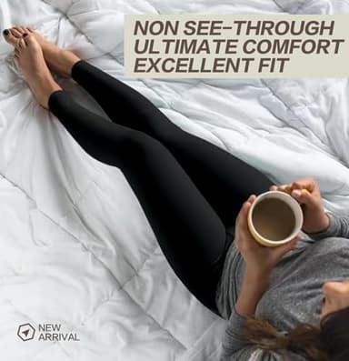 3 Pack Leggings for Women-No See-Through High Waisted Tummy Control Yoga Pants Workout Running Legging - Image 4