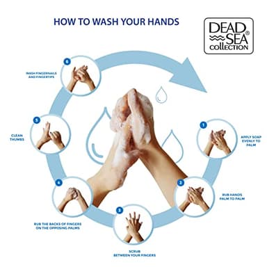 Dead Sea Collection Hand Soap Pump Lavender - Moisturizing Hand Wash Liquid with Dead Sea Minerals and Lavender Oil, Reviving, Calming - Pack of 2 (33.8 Fl Oz Each) - 67.6 Fl Oz Total - Image 6