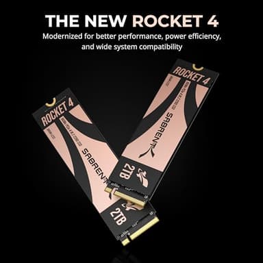 SABRENT Rocket 4 2TB NVMe SSD PCIe Gen4 M.2 2280 Internal Solid State Drive Up to 7450MB/s Read 6400MB/s Write for PS5 Desktop Laptop Gaming High-Speed Storage Low Heat (SB-RKT4L-2TB) - Image 2