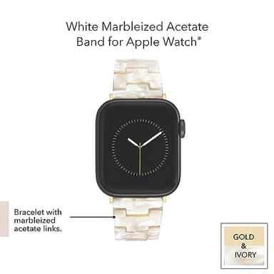 Anne Klein Women's Acetate Fashion Band for Apple Watch Secure, Adjustable, Apple Watch Band Replacement, Fits Most Wrists - Image 4