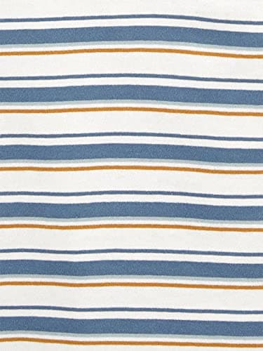 Simple Joys by Carter's Baby Boys' 3-Pack Short-Sleeve Tee Shirts, Dusty Blue/Gold Stripe/Tapestry Blue Stripe, 7 - Image 2