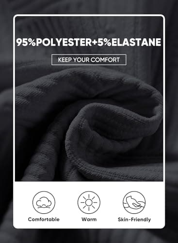 JMIERR Mens Knit Jacquard Track Suits 2 Piece Set Outfits Long Sleeve Pullover Sweatshirt & Running Joggers Sweatpants, Fall Tracksuit Sweatsuits Matching Lounge Sets, XL, Dark Grey - Image 5