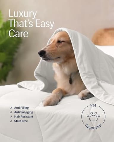 REST® Evercool® Cooling Comforter, King/Cali King, Blanket for Hot Sleepers, All Season Bedding to Keep Cool for Night Sweats, Breathable Lightweight Duvet, 106x90 Inches, Arctic White - Image 5