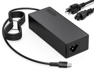 BULL-TECH Universal 100W USB C Laptop Charger Replacement for MacBook Lenovo dell hp Asus Acer Razer Blade Stealth Samsung Chrombook Charger Fast Charging Type C AC Adapter Power Cord Supply - Image 1