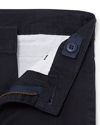 The Children's Place Boys' Stretch Chino Pants, Flax/New Navy 4-Pack, 4 - Image 3