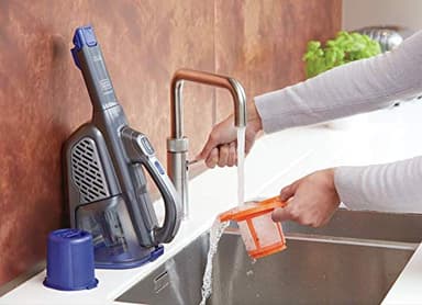 BLACK+DECKER dust buster Handheld Vacuum Cordless Rechargeable Pet Hair, Portable Home and Car Vacuum, Powerful Suction , Washable Bowl and Filter, furbuster AdvancedClean+ (HHVK515JP07) - Image 16