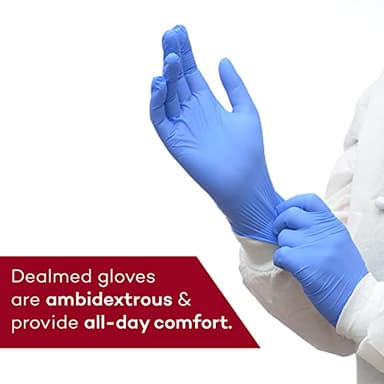 Dealmed Medical Exam Gloves – 2000 Count Large Nitrile Gloves, Disposable Non-Irritating Latex Free, Multi-Purpose Use for a First Aid Kit and Medical Facilities - Image 5