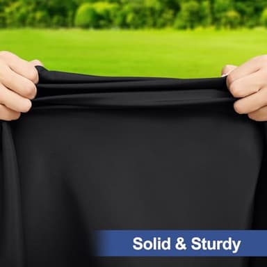 homing Square Table Cloth Cover, Waterproof Polyester Elastic Fitted Tablecloth, Washable Table Protector for Picnic, Camping, Outdoor (Black, 34" x 34") - Image 4