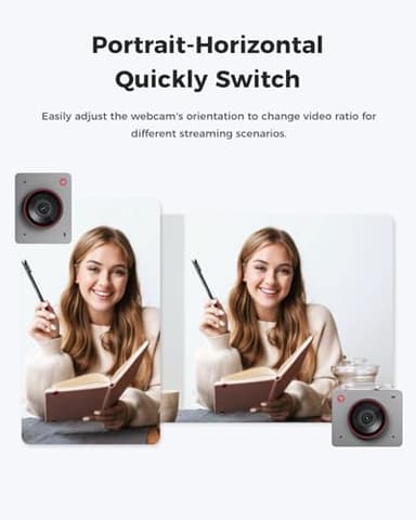 OBSBOT Meet 2-4K Webcam for PC with 1/2" Sensor, AI Framing & Autofocus, Beauty Mode, Lightweight, Gesture Control, HDR, Dual Microphone, 60 FPS, Web Cam for Streaming, Meeting, Gaming. (Space Grey) - Image 9